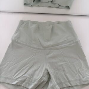 Aritzia Mint Green Biker Shorts